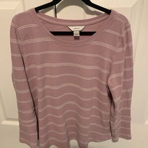 CJ Banks Pink Long Sleeve Tee